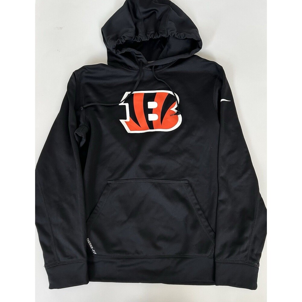Nike Cincinnati Bengals NFL Men’s Therma Fit Hoodie Black Sweatshirt Size S